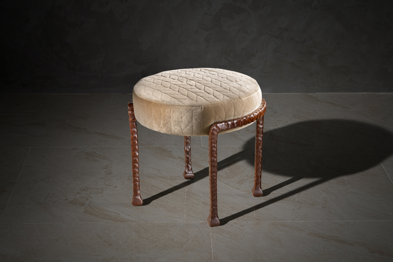 Azra mahogni ottoman