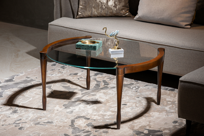 Crystal coffee table