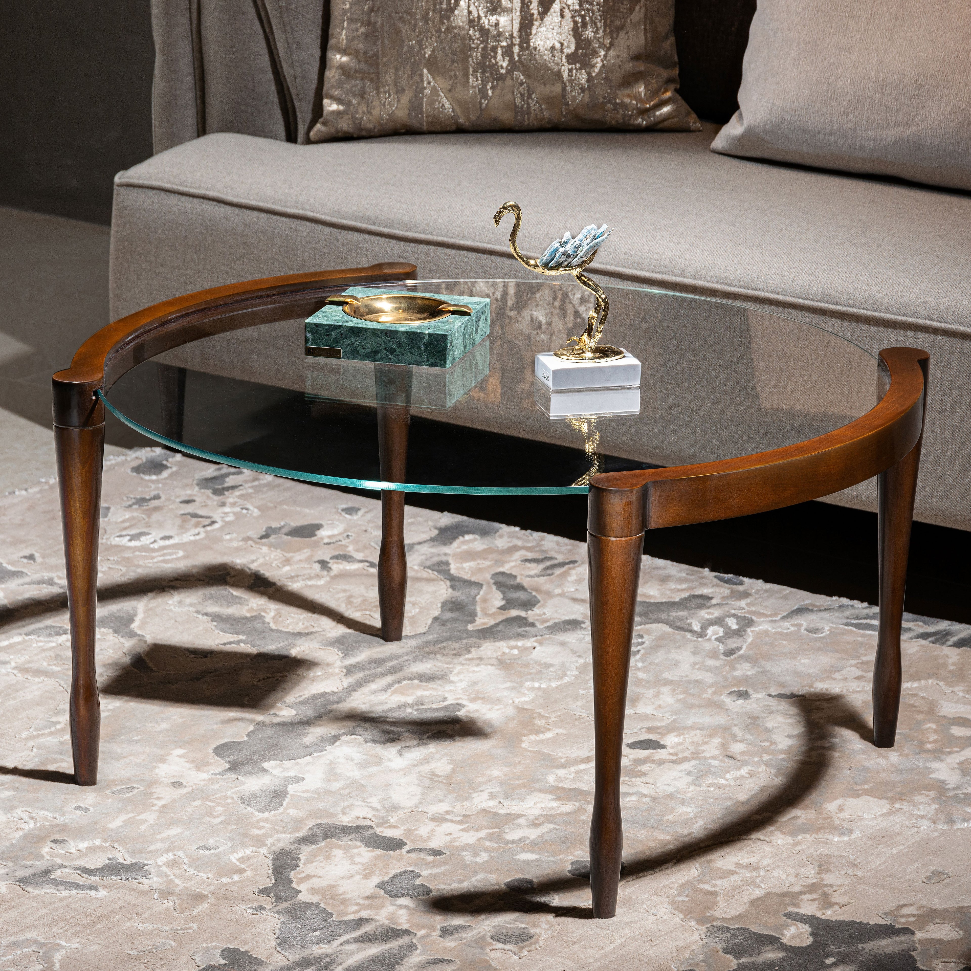 Crystal coffee table