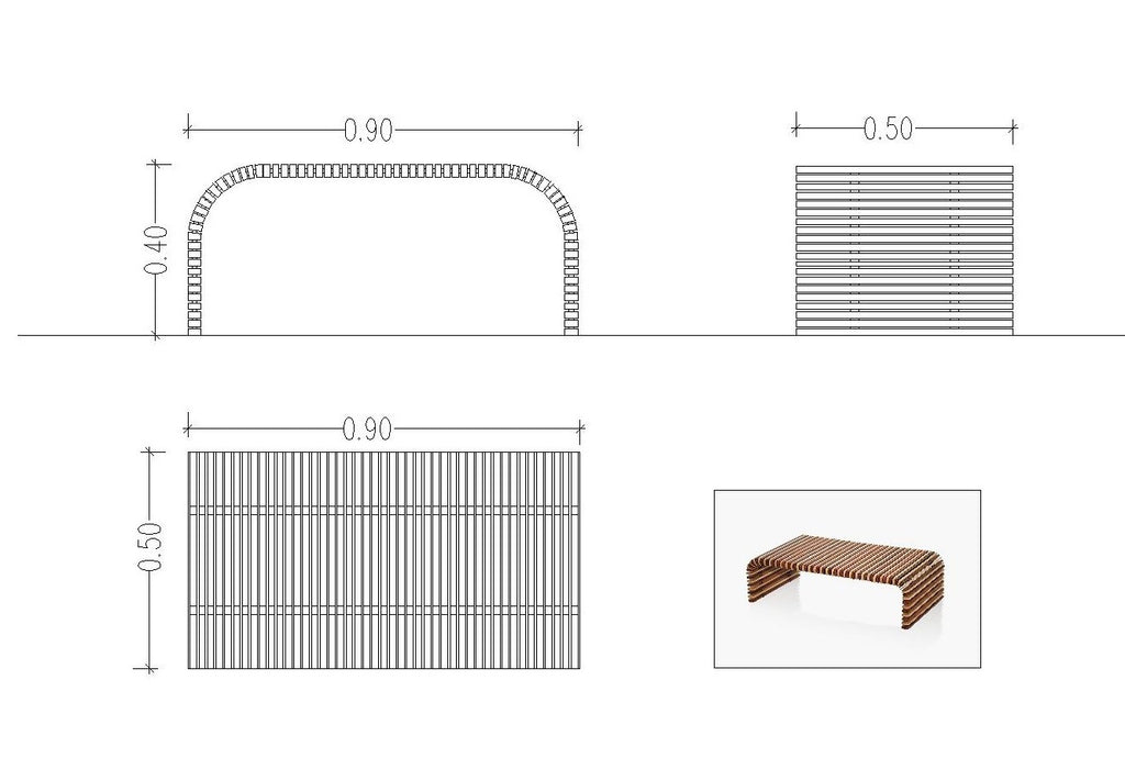 Elements coffee table